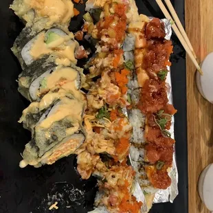 sushi and sashimi, food