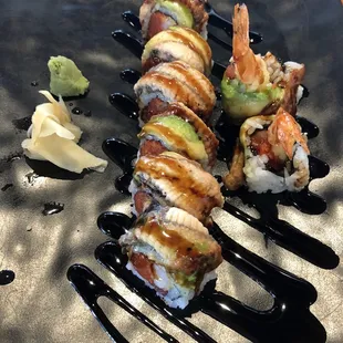 Tiger Sushi roll.