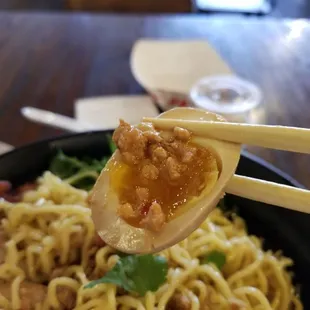 egg with spicy ground pork