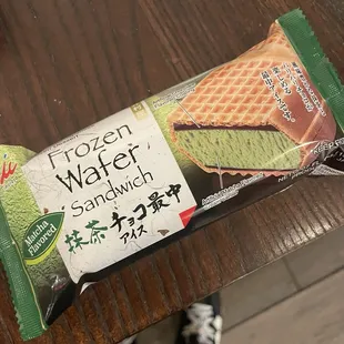 Wafer Matcha ice cream bar
