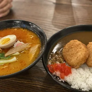 Potato Croquette Curry Rice
