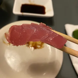 Tuna , Maguro sashimi. So fat but melting