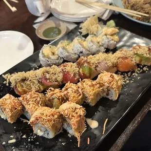 Rolls Left to Right: Hot Knight, Crunch Mania, Fried Calamari