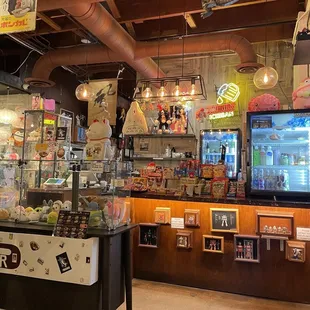 the inside of the store