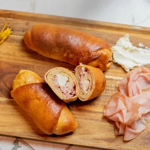 Cachitos  Ham and cream Cheese