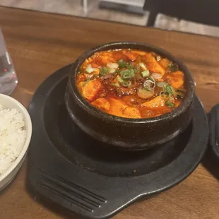 Sundubu with beef
