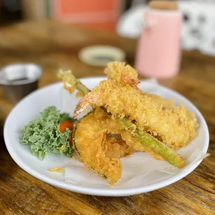 Veggie &amp; shrimp tempura