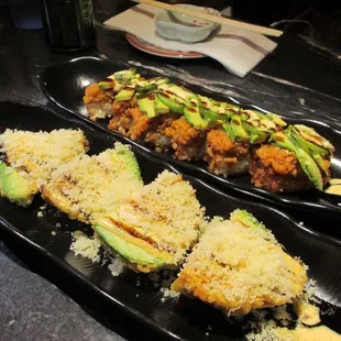 AVOCADO BOMB, CRISPY RICE