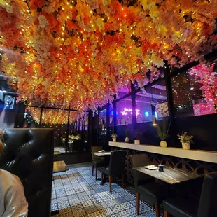 Outdoor patio seating