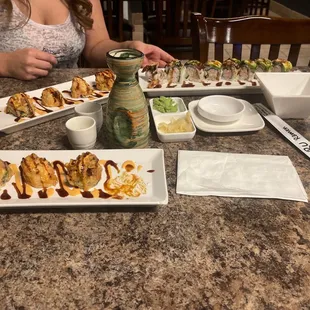 Unagi boat dragon roll