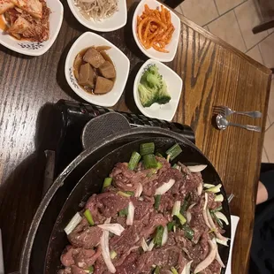 Side, dishes, and Bulgogi special