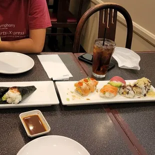 Fantastic sushi..absolutely delicious...one exception avoid the calamari tempura under the appetizers.