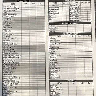 7/2024 Menu