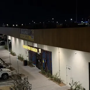 outside