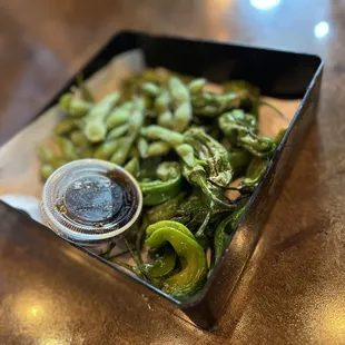 **Fried Shishito** **Edamame**