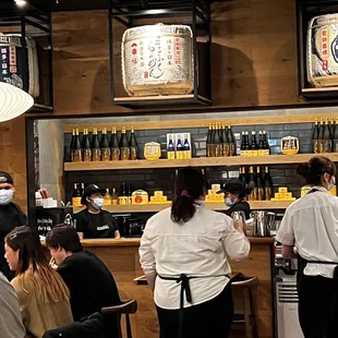 Inside the restaurant