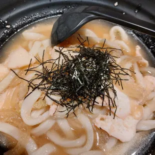 Butter Mentaiko Squid Udon