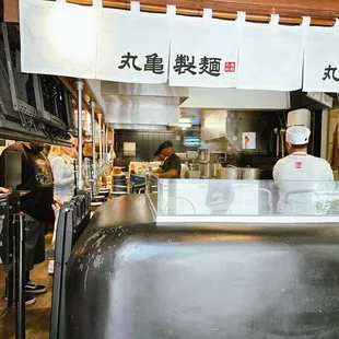 Inside the restaurant