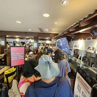 Inside. The line. Saturday around 11am.
