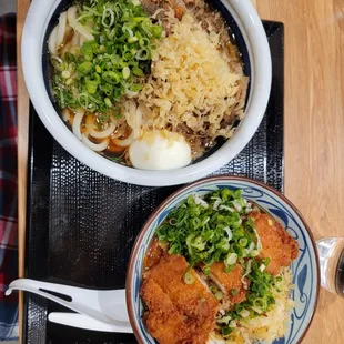 Nikutama &amp; Chicken Katsu Curry