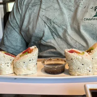 Heavenly Burrito from the side.