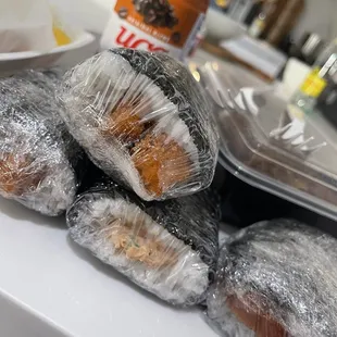 Their Musubis, ebi &amp; spicy tuna Musubi is a must try