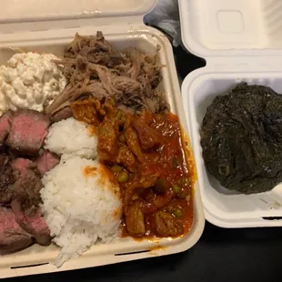 10/30/22 Sunday 3-Choice w/side order Lau Lau. DELICIOUS!!!!