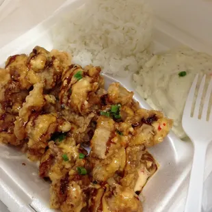 Dynamite chicken bites