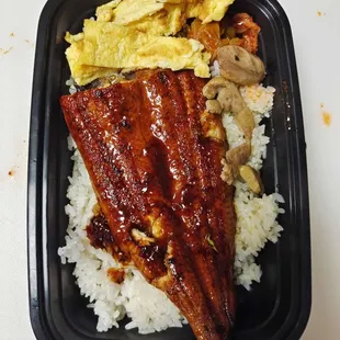 Foie gras unagi rice