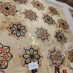 Awesome wall decor and my friends blurry face oops