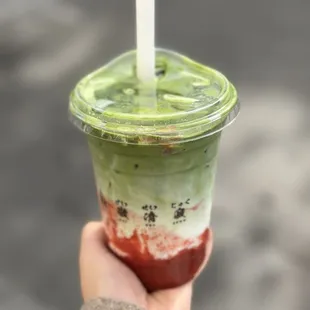 Strawberry Matcha Latte