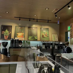 the interior of a restaurant