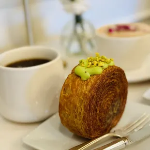 pistachio spiral croissant