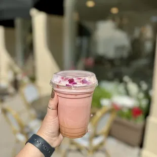 Pink Rose latte