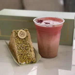 Napoleon and Rose Latte