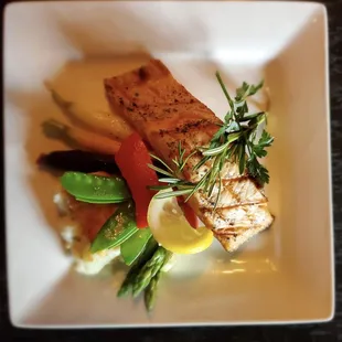 Seared Salmon with Herb &amp; House Vegetables