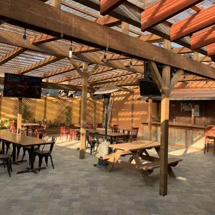 The patio is amazing