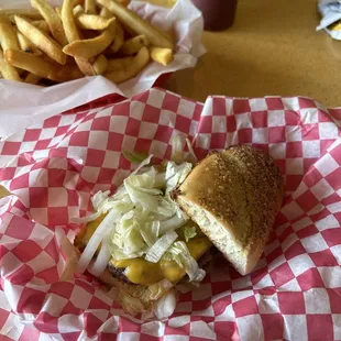 Garlic cheeseburger, small