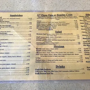 Marvin's menu Depauw  University