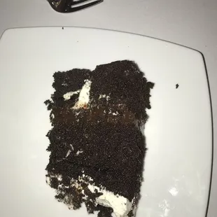 a piece of chocolate cake