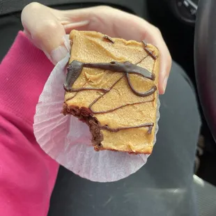 Peanut butter brownie after I took a bite!