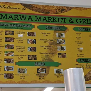 menu, pizza