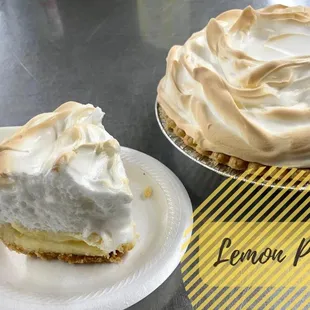 a lemon pie and a lemon pie