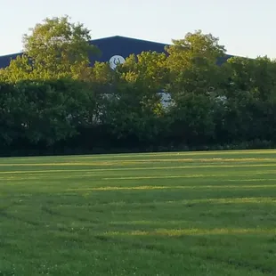 One of the  soccer fields  behind the Colts training camp