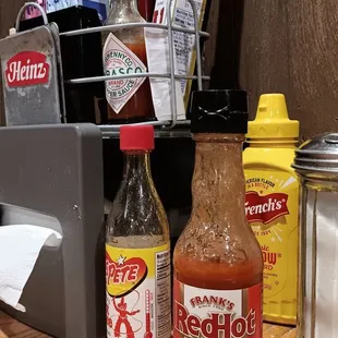 Three choices of your Favorite Hot Sauces!!