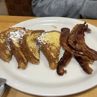 French Toast with bacon