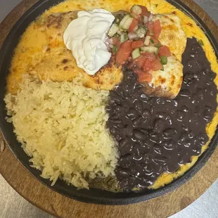 Shrimp enchiladas