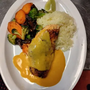 Grill salmon