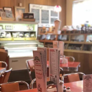 the interior of a restaurant