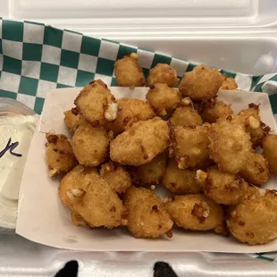 Wisconsin cheese curds ($9)